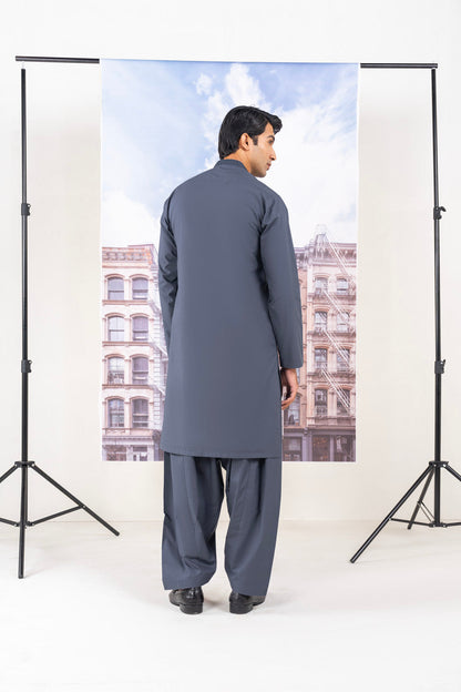 Dyed Embroidered Cambric Kameez Shalwar