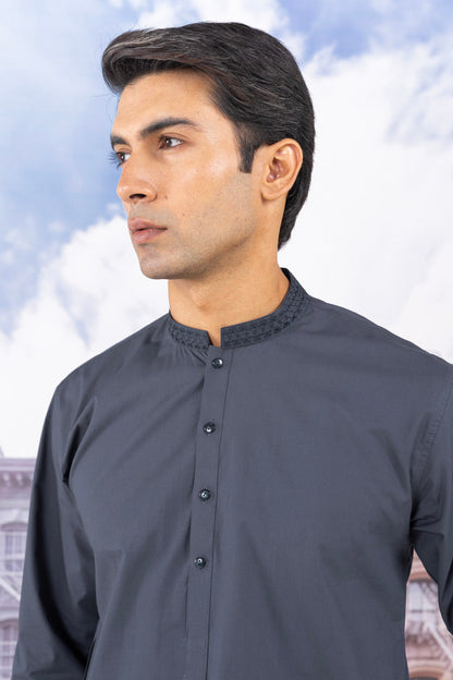 Dyed Embroidered Cambric Kameez Shalwar