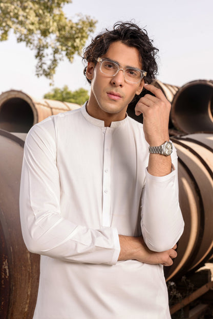 Dyed Embroidered Shahsawar Shalwar Kameez