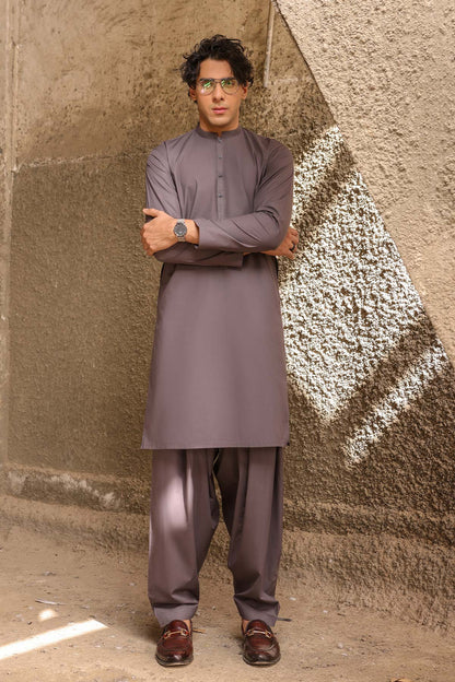 Dyed Shahsawar Latha Shalwar Kameez