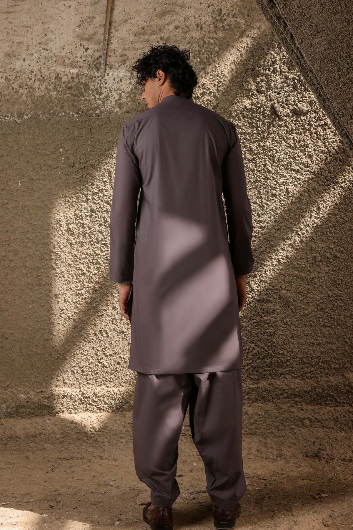 Dyed Shahsawar Latha Shalwar Kameez