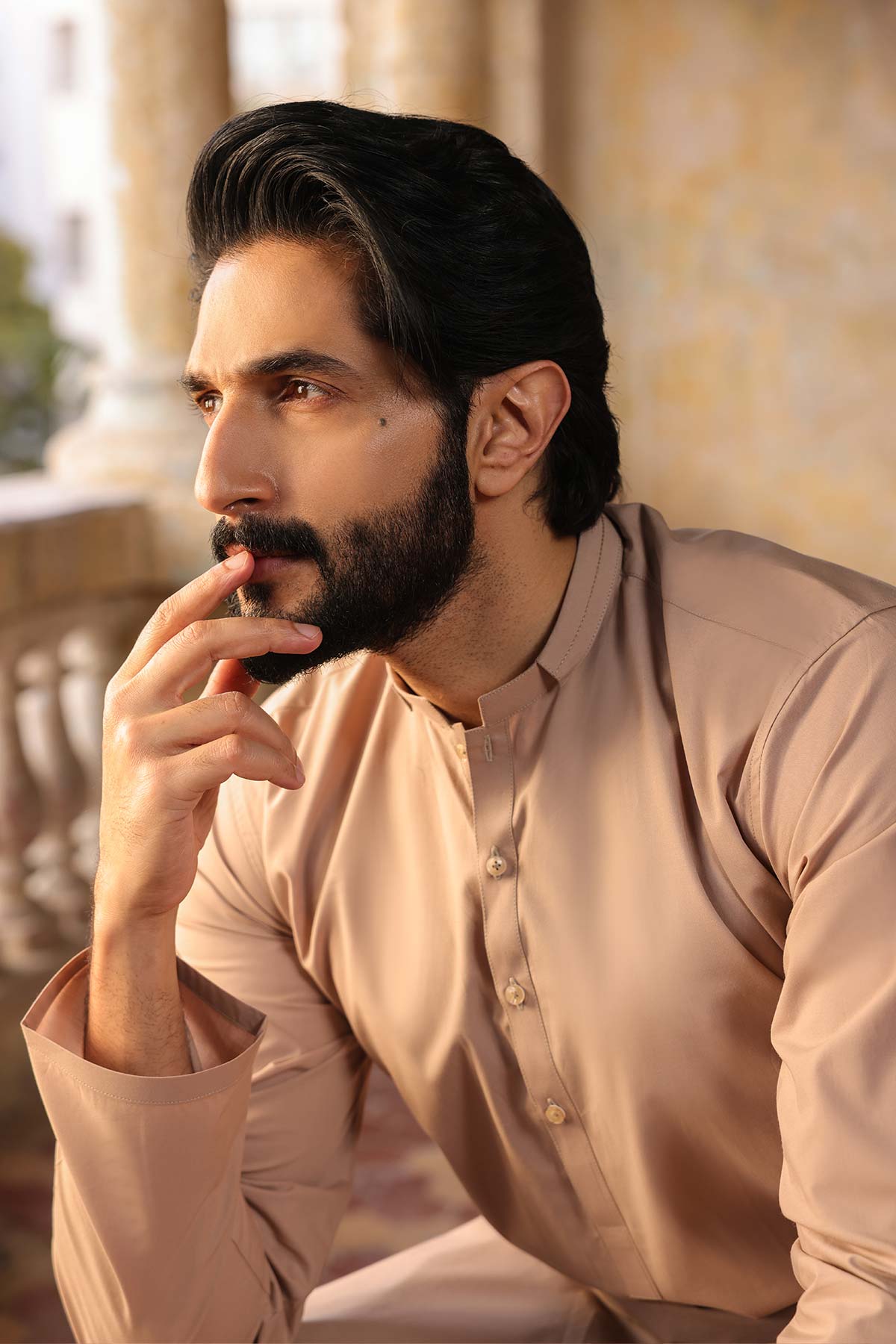 Dyed Ribbed Shalwar Kameez