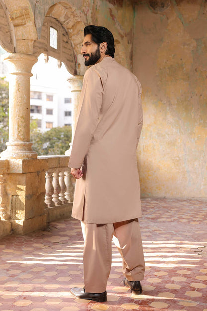 Dyed Ribbed Shalwar Kameez