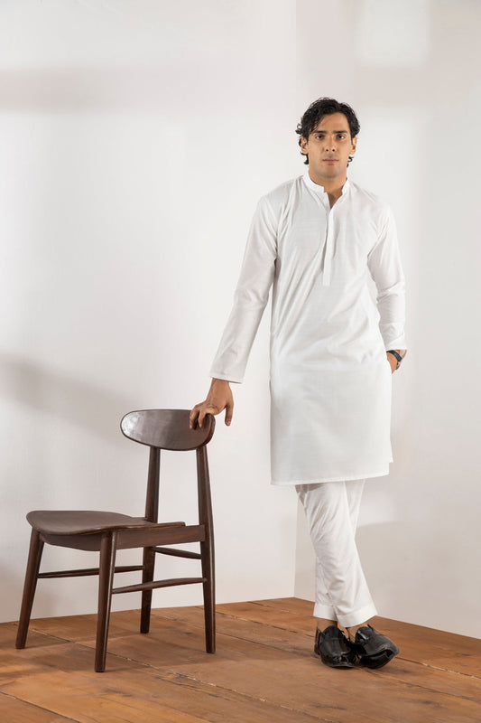 Dyed Blended Kameez Trouser