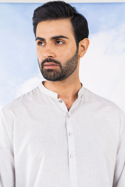 Dyed Embroidered Blended Kurta Shalwar