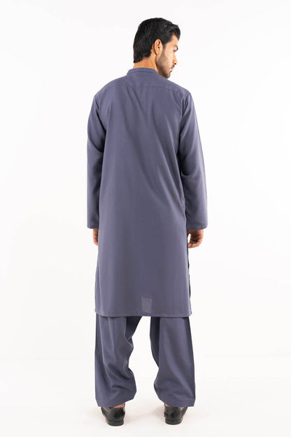 Dyed Embroidered Blended Shalwar Kameez
