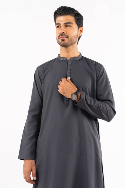 Dyed Embroidered Blended Shalwar Kameez