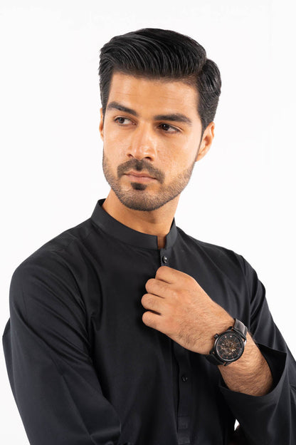 Dyed Cotton Kurta Trouser