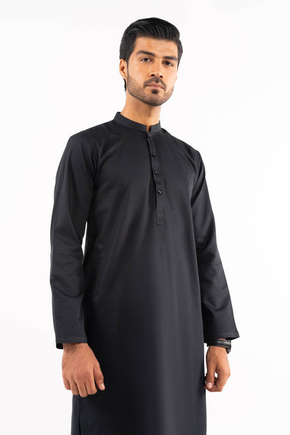 Dyed Cotton Kurta Trouser