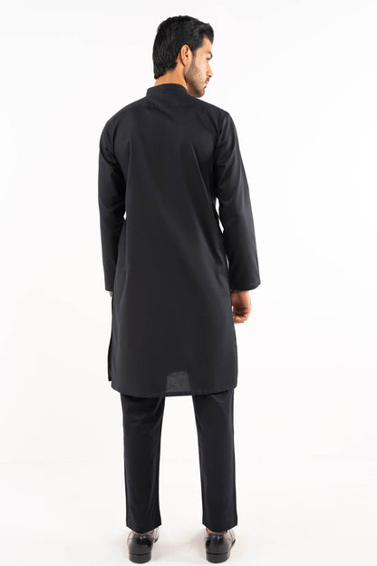 Dyed Cotton Kurta Trouser