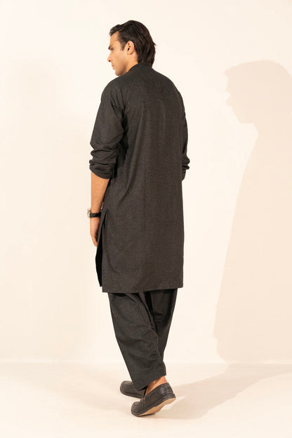 Dyed Wool Blended Kurta Shalwar