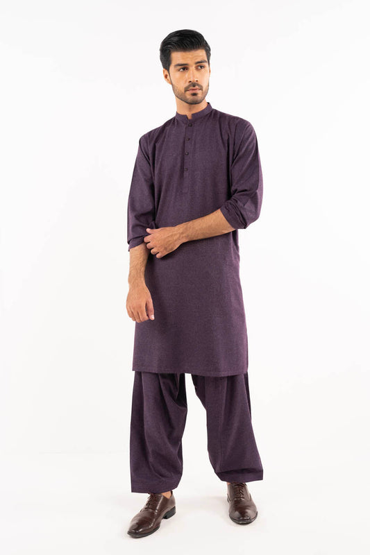 Dyed Wool Kurta Shalwar