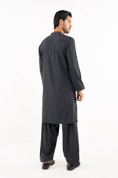 Dyed Embroidered Blended Shalwar Kameez