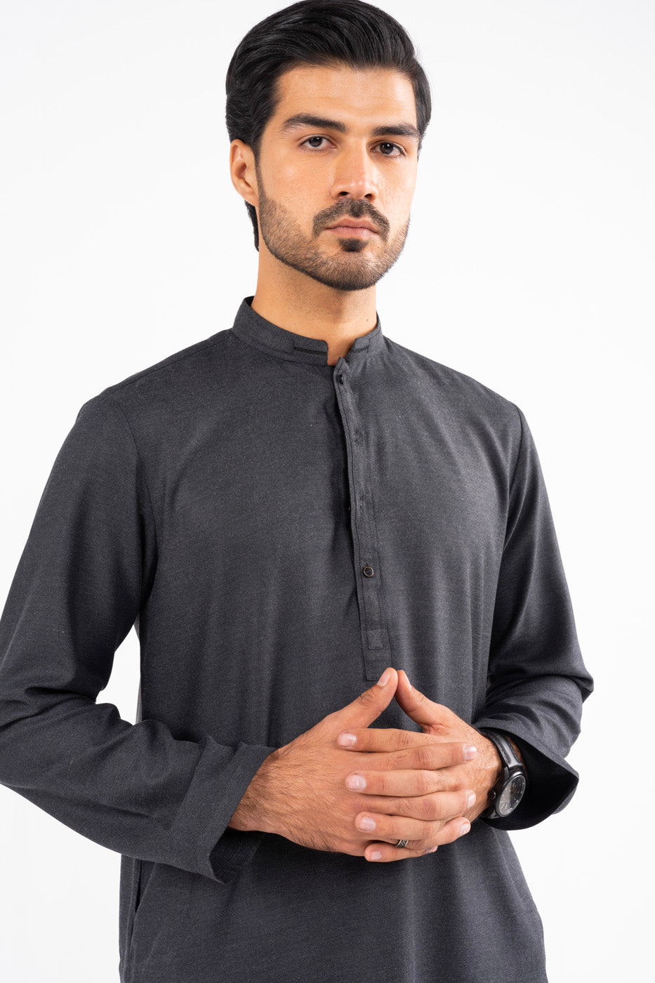 Dyed Blended Kurta Trouser