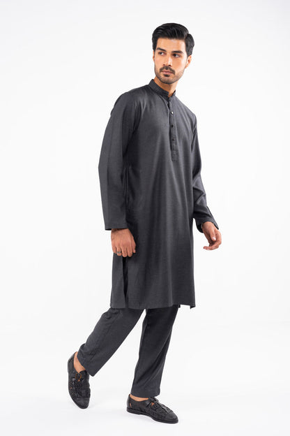 Dyed Blended Kurta Trouser