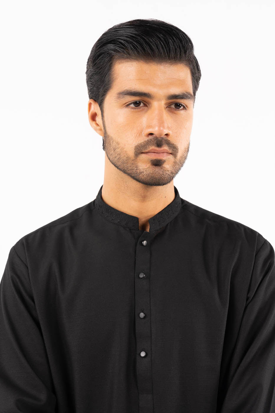 Dyed Embroidered Khaddar Shalwar Kameez