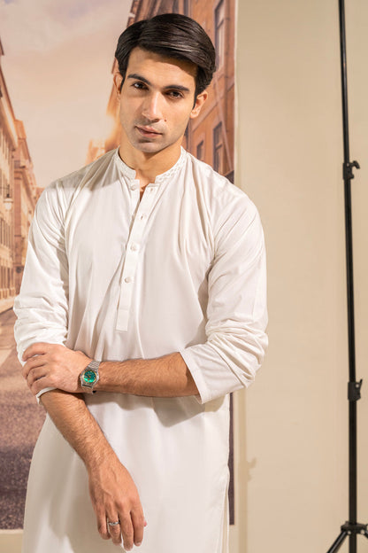 Dyed Embroidered Shahsawar Kameez Shalwar