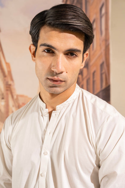 Dyed Embroidered Shahsawar Kameez Shalwar