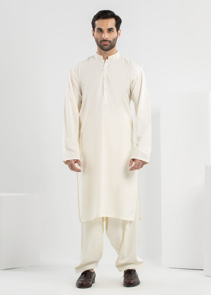 Dyed Embroidered Blended Kurta Shalwar