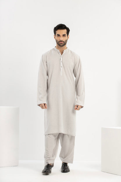 Dyed Embroidered Blended Kurta Shalwar