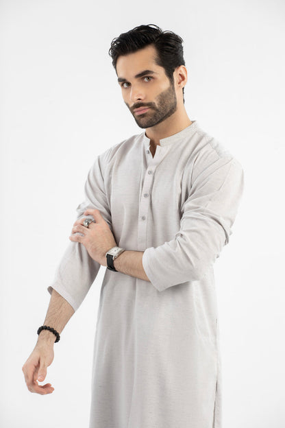 Dyed Embroidered Blended Kurta Shalwar