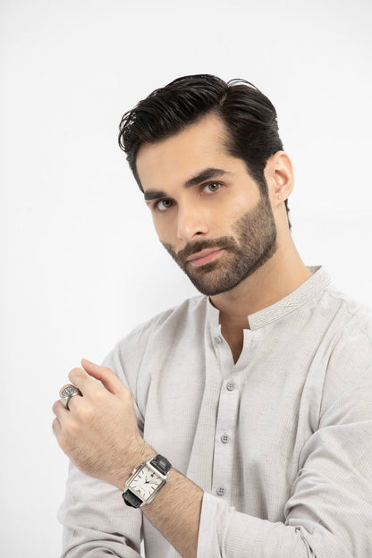 Dyed Embroidered Blended Kurta Shalwar