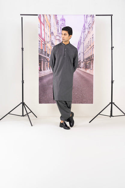 Dyed Embroidered Cambric Kurta Shalwar