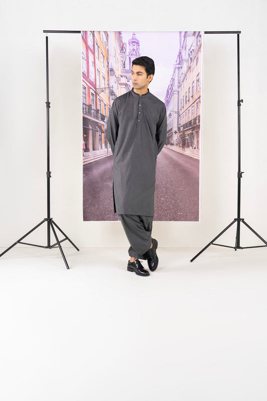 Dyed Embroidered Cambric Kurta Shalwar