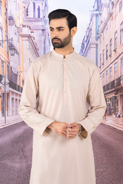 Dyed Embroidered Blended Kurta Shalwar
