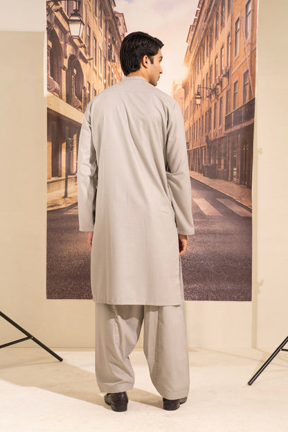 Dyed Embroidered Blended Kurta Shalwar