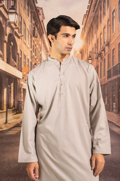 Dyed Embroidered Blended Kurta Shalwar