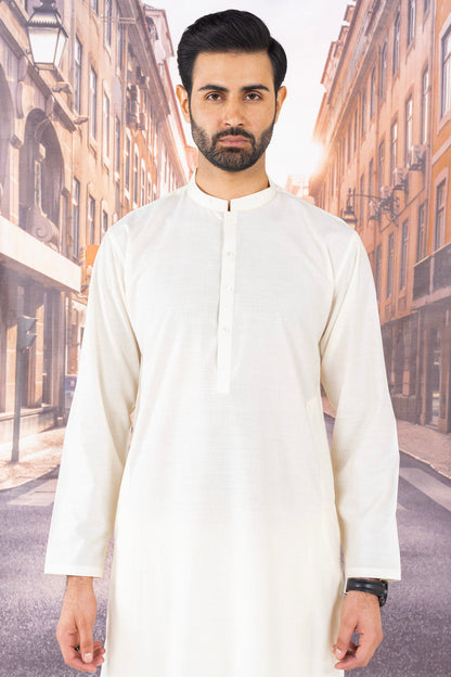 Dyed Embroidered Blended Kurta Shalwar