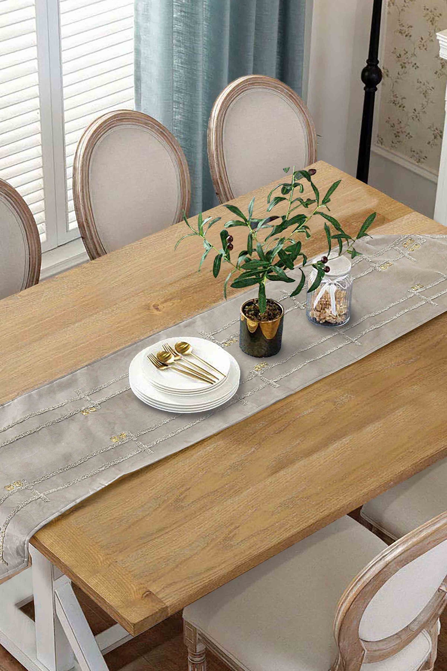 Nishat Linen - Ragalia Embroidered Table Runner  - 1 Piece