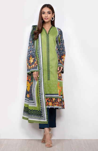 Orient - Unstitched 3 Piece Printed Suit