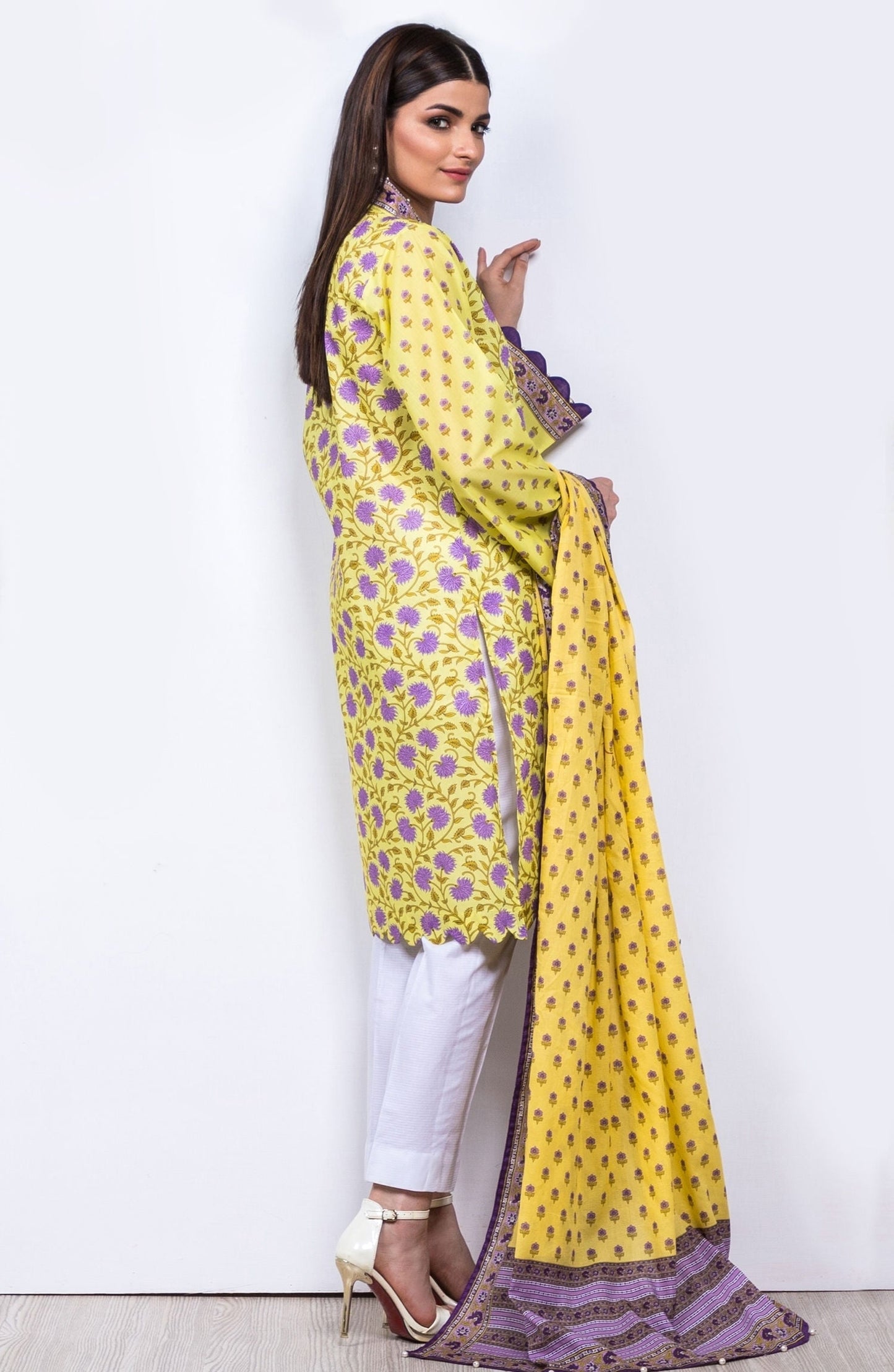 Orient - Unstitched 2 Piece Printed Lawn Suit