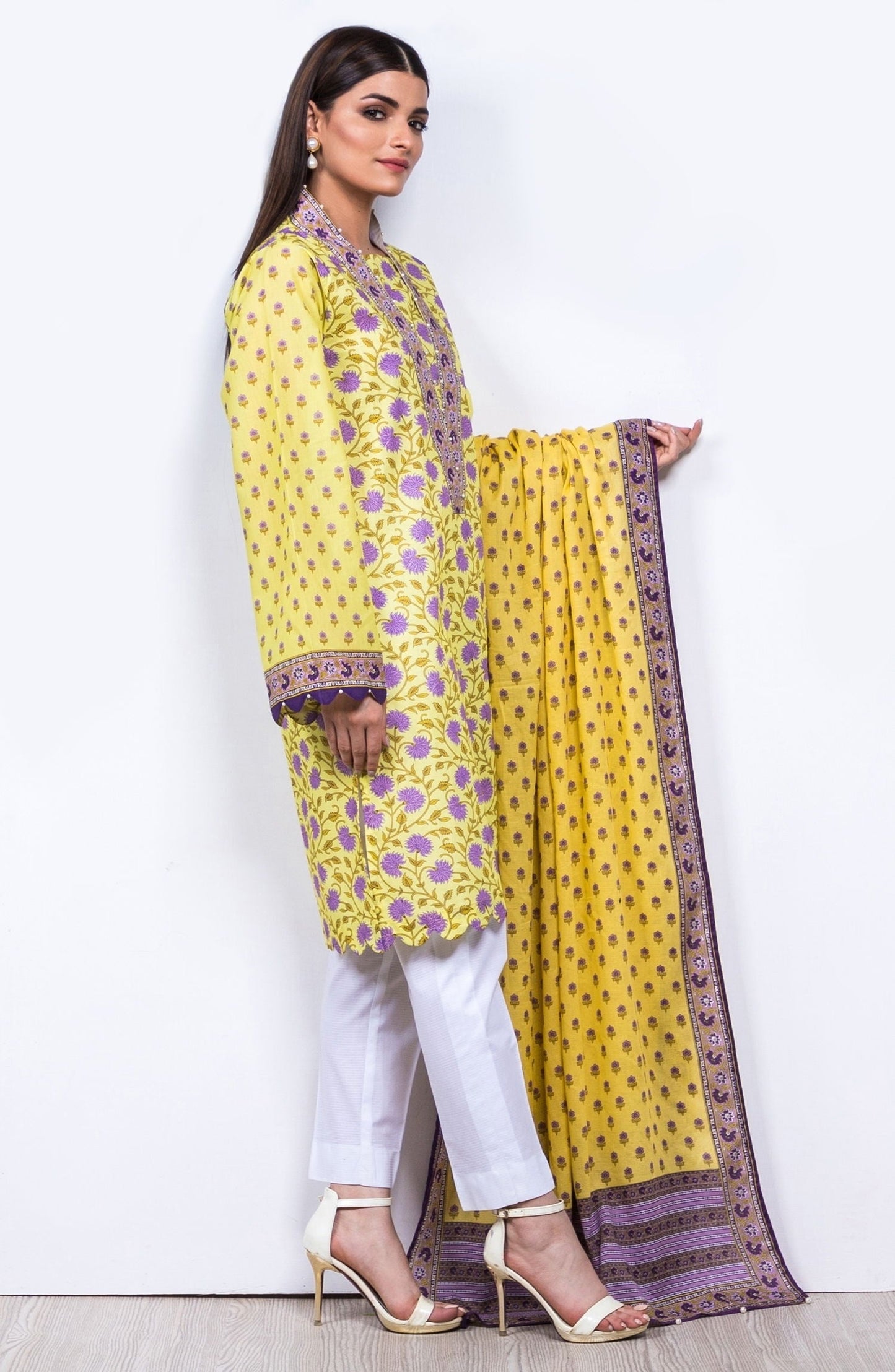 Orient - Unstitched 2 Piece Printed Lawn Suit