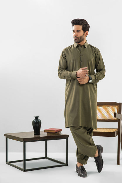 Dyed Blended Shalwar Kameez
