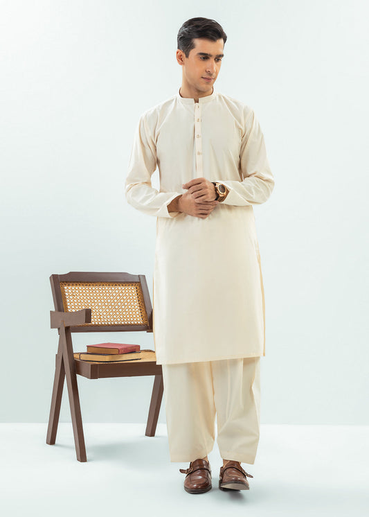 Dyed Embroidered Cotton Shalwar Kameez