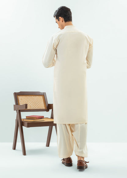 Dyed Embroidered Cotton Shalwar Kameez