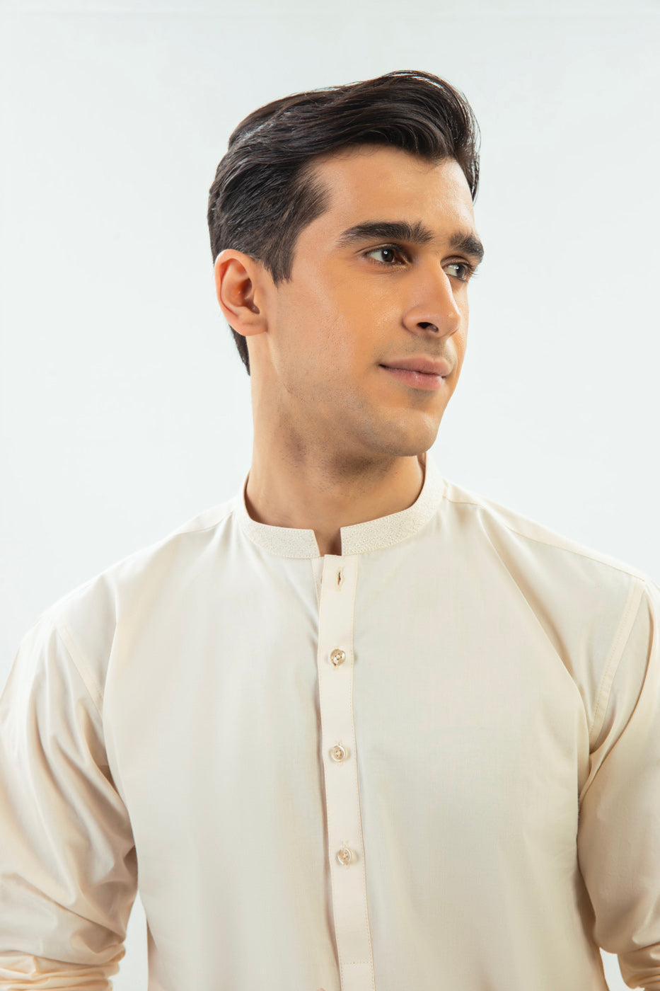 Dyed Embroidered Cotton Shalwar Kameez