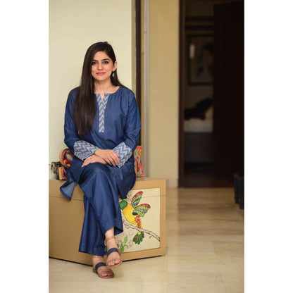 Chilgozay - Sanam Baloch Denim Dress (CC-103)