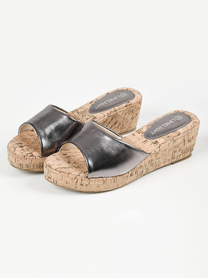 Limelight - Textured Wedges - Dark Silver