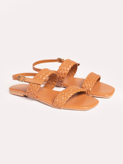 Straw Patterned Sandals