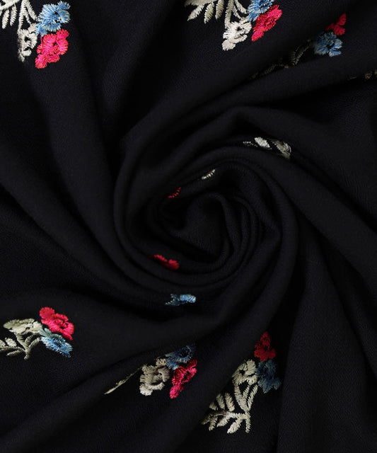 Sapphire - Embroidered Blended Viscose Shawl