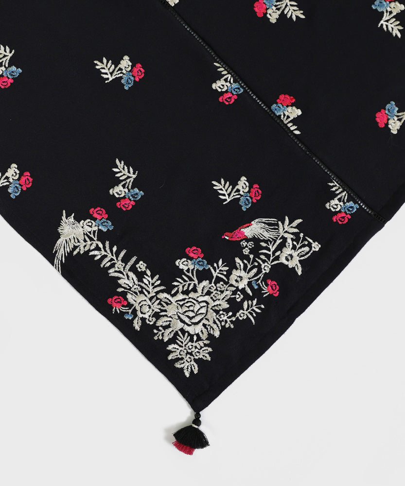 Sapphire - Embroidered Blended Viscose Shawl