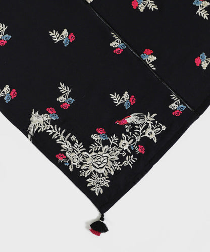 Sapphire - Embroidered Blended Viscose Shawl