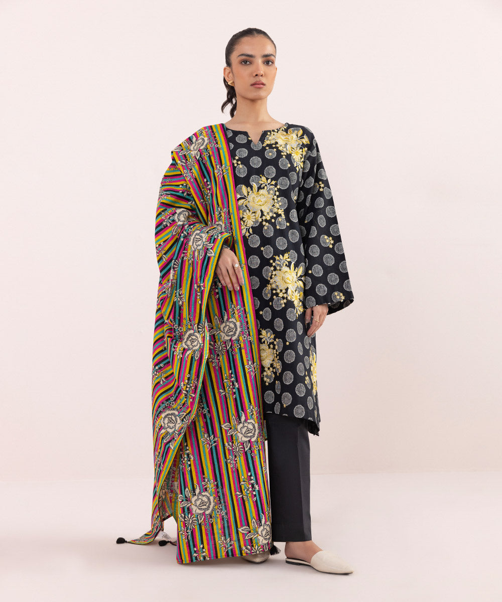 Sapphire - Printed Khaddar Dupatta