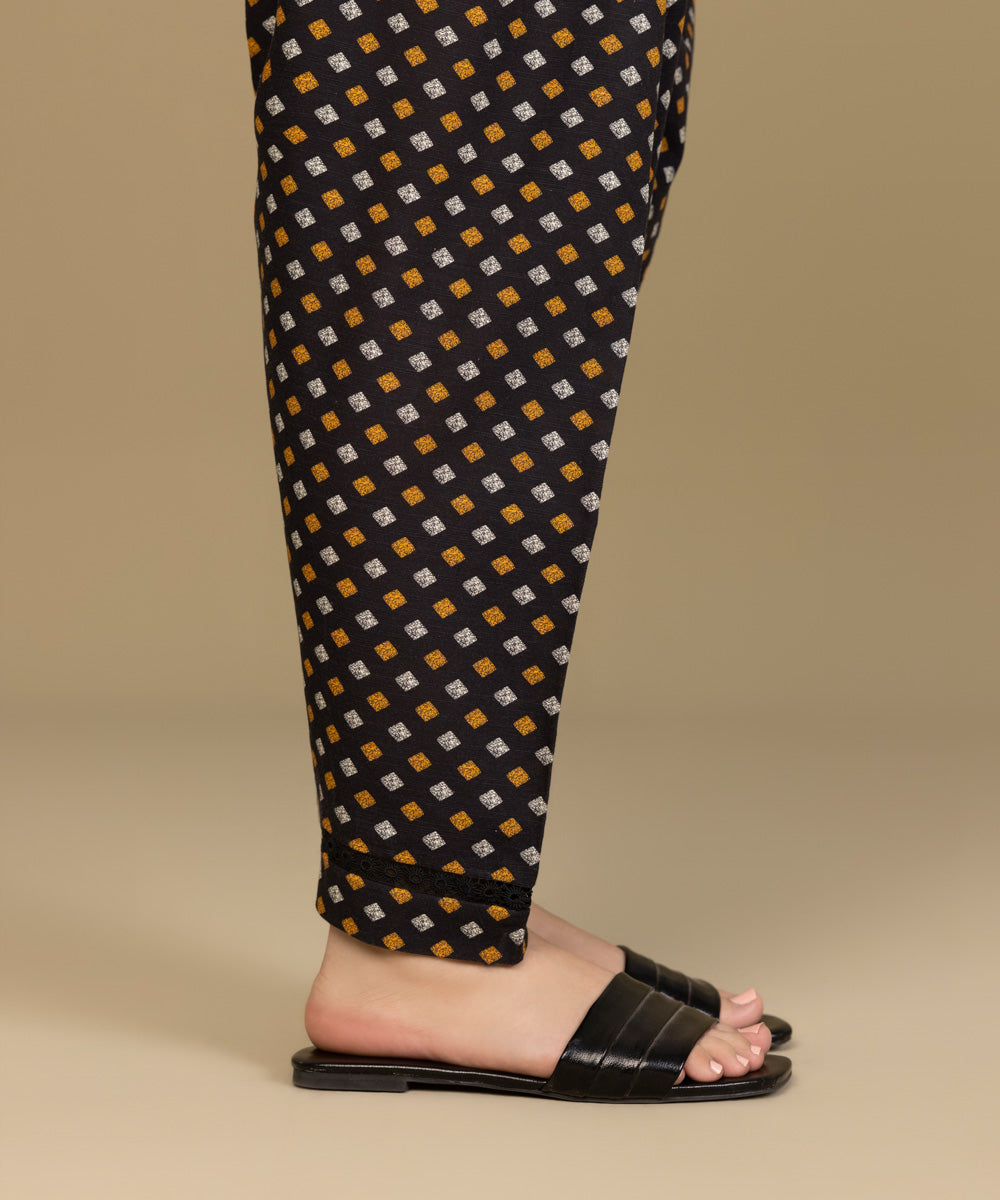Sapphire - Printed Khaddar Tapered Shalwar
