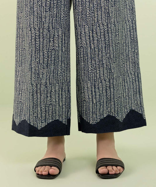 Sapphire - Printed Khaddar Culottes