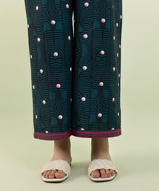 Sapphire - Printed Khaddar Culottes